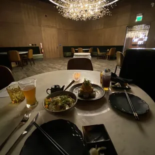 Shrimp Tempura Roll, and Seafood Fried Rice