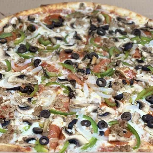 a pizza in a pizza box