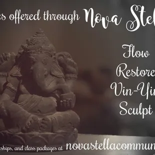 Nova Stella Yoga is a wonderful boutique yoga and fitness studio. We have excellent instructors, a variety of classes, and warm community!