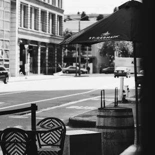 outdoor seating area