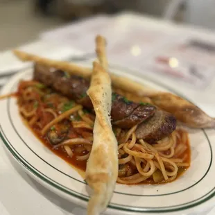 Pasta Diablo with sausage