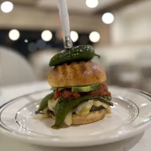 a sandwich on a plate