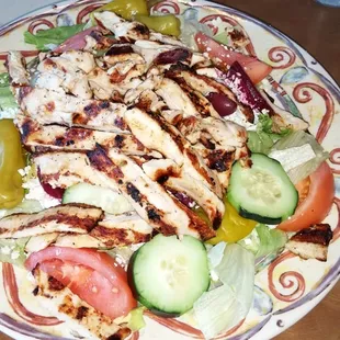 Chicken Greek salad