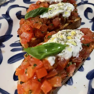 *Bruschetta with Burrata & Tomato