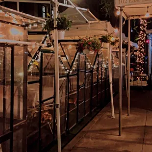 Outdoor seating VERY Cute!