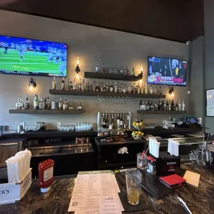View from bar seat