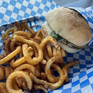 Shrimp Po Mo&apos;fo with Curly Fries