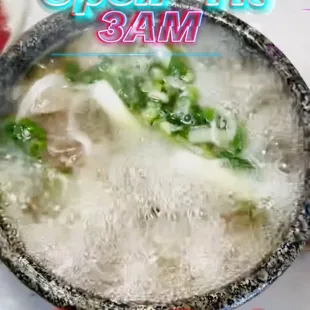 Ay yooooo, we are open 'til 3:00 AM tonight 

Swing and enjoy some piping hot Pho 

Video credit of Marylou