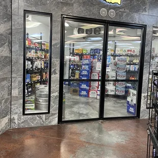 the inside of the store