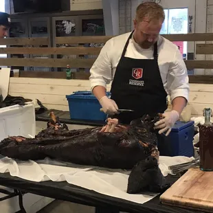 Chef Zimet and little piggy piggy