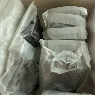 a box of frozen food