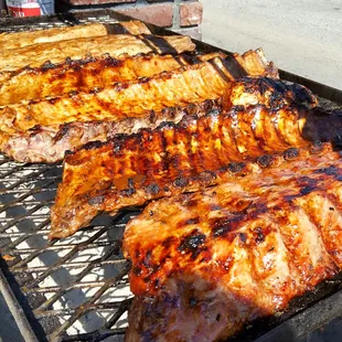 Baby Backs on the grill...