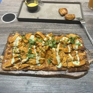 Tikka masala flatbread