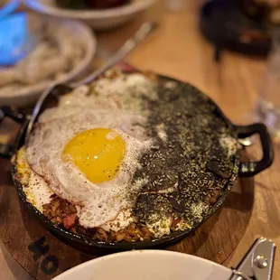  fried egg in a skillet