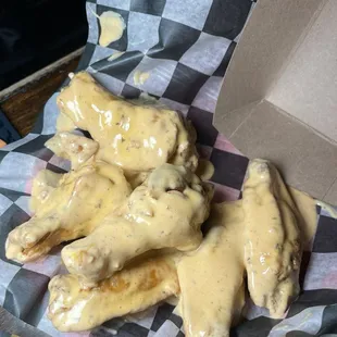spicy garlic ranch wings
