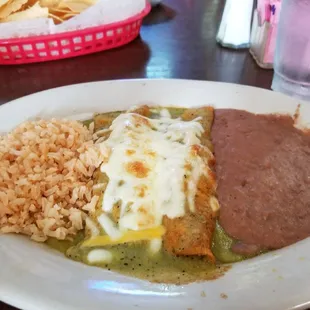 Green Chicken Enchiladas