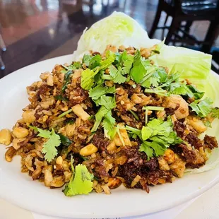 Crunchy rice: very interesting and tasty!