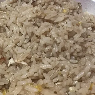 My daughter likes her fried rice without all the veggies. And they accommodate.