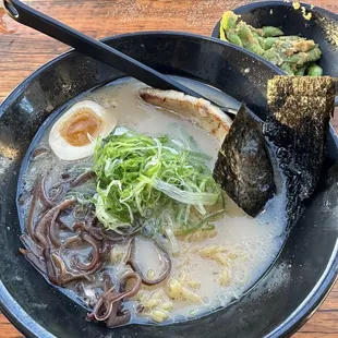 Tonkotsu Heights with gluten free noodles and chashu