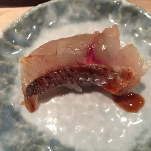 New Zealeand tai snapper nigiri