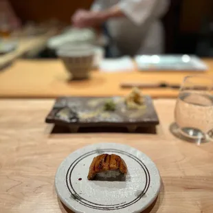 Japanese Anago (Sea Eel) nigiri