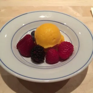 Passion Fruit Sorbet & Farmers Market Berries