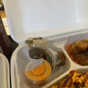 The other sauce that was given that seems that has gone bad and is not okay