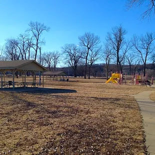 Playground and covered pavilion