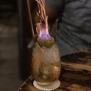 Pineapple and passion fruit