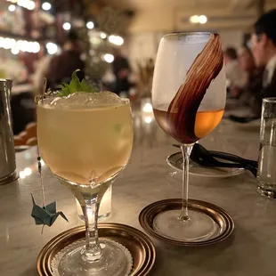 Yuzu+Sancho (left) Banana + Chocolate (rig he)