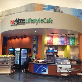 the interior of the store