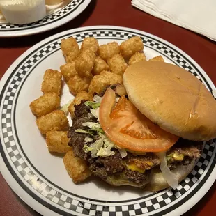 Jumbo double cheeseburger