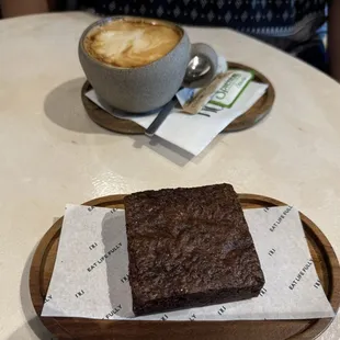 Coffee and a brownie