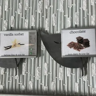 vanilla and chocolate