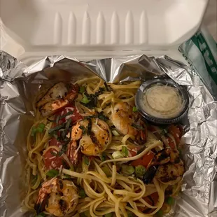 Shrimp Linguine To Go