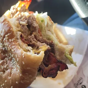 Bacon double cheeseburger YUM