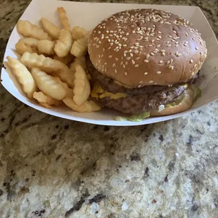 Double Burger Basket