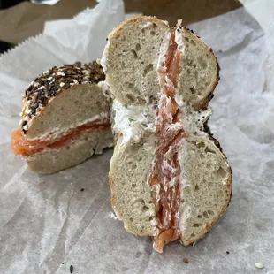 Everything Spicy Lox Bagel
