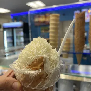 Mamey ice cream with cream cheese