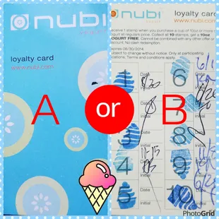 G8 Yogurt always so why not have a Loyalty card