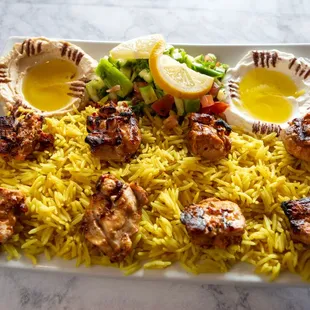 Chicken Kabob Plate