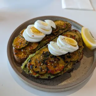 Spicy Cucumber Toast