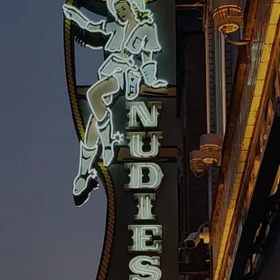 a neon sign