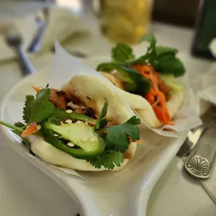 a plate of food on a table