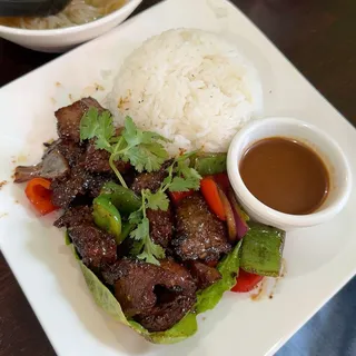 Shaken Beef - Filet Mignon Plate