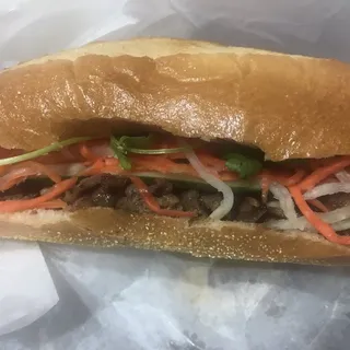 Grilled Pork Banh Mi Sandwich