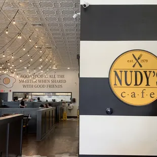 the interior of nudy&apos;s cafe