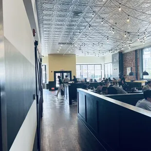 people sitting at tables