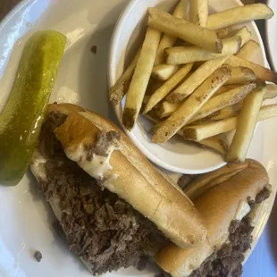 Mushroom cheesesteak