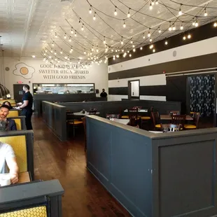 the interior of the restaurant